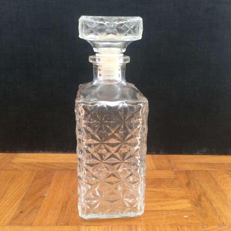 Carafe à whisky vintage en verre ciselé Vintage by fabichka