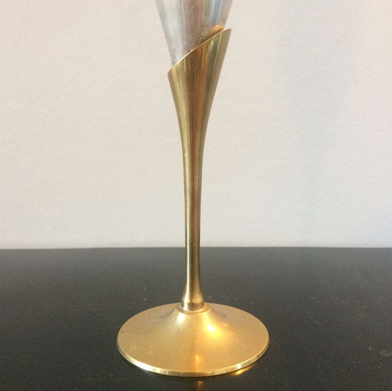 Flûtes à champagne en métal vintage Vintage by fabichka