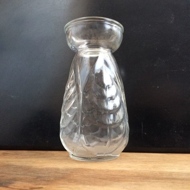 Petit vase Art Déco vintage en verre avec relief Vintage by fabichka