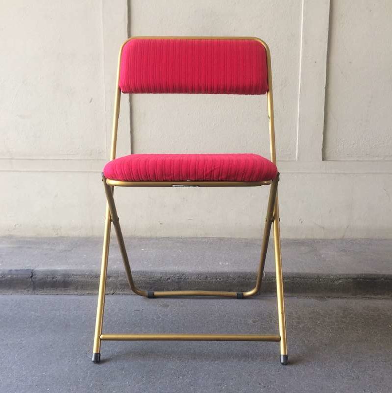 Chaise pliante Lafuma rouge  Vintage by fabichka