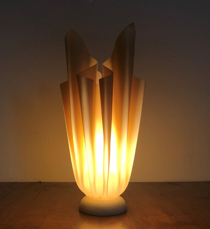 Lampe à poser pied marbre - Vintage by fabichka
